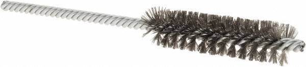Power Tube Brush: Helical, Steel - 5/32" Shank Dia