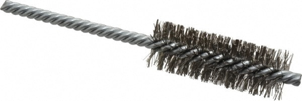 Weiler 98374 Power Tube Brush: Helical, Stainless Steel Image