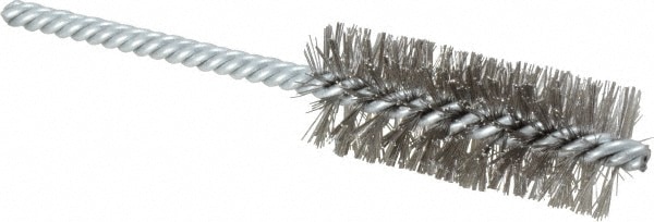 Weiler 98376 Power Tube Brush: Helical, Stainless Steel Image