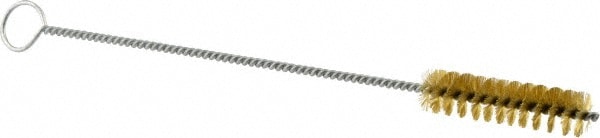 21165 0.004 in Bristle Diameter 1//2 in Diameter WEILER Brass Single Spiral Tube Brush 8 in Length