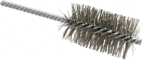 Weiler 98379 Power Tube Brush: Helical, Stainless Steel 