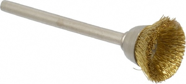 Circular brass coated cup wire brush for angle grinder, ø100mm MCL100BR