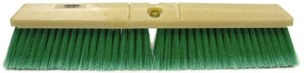 Weiler 42163 Push Broom: 18" Wide, Polyester Bristle 