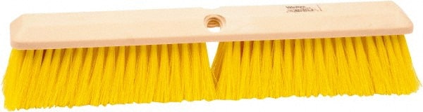Weiler 42165 Push Broom: 18" Wide, Polypropylene Bristle 