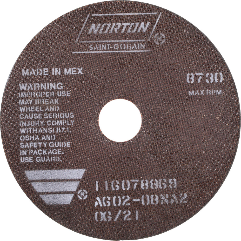 Cutoff Wheel: Type 1 (01/41), 7" Dia, 0.0600" Thick, 1-1/4" Hole, Aluminum Oxide - 60 Grit, 8730 Max RPM, Reinforced
