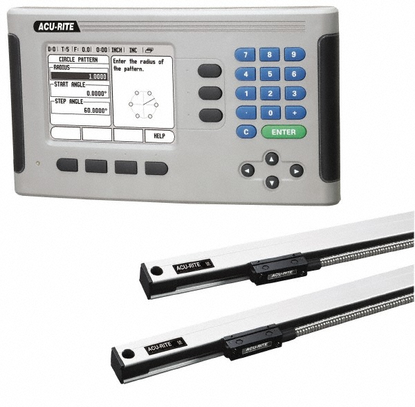 Acu-Rite - Milling DRO System: 2 Axes, 36