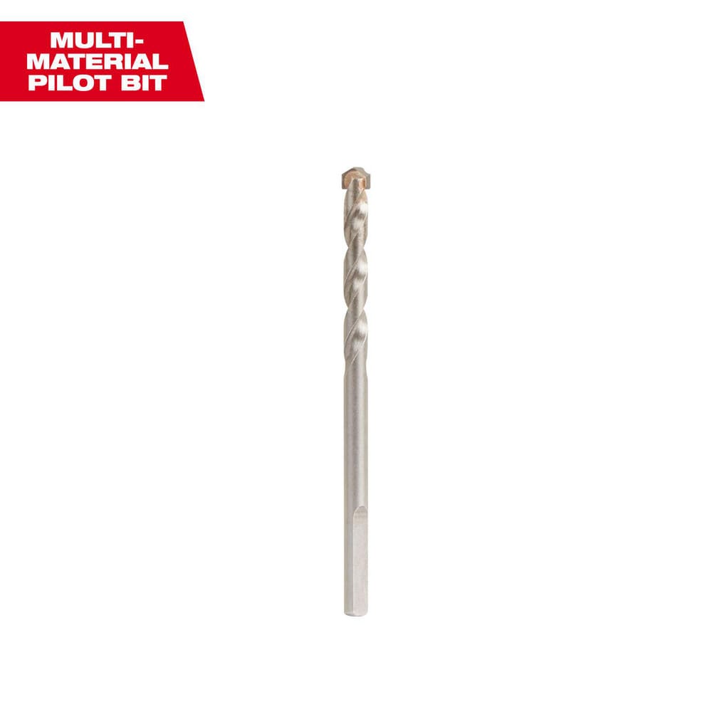 Hole-Cutting Tool Pins, Centering Drills & Pilot Drills; Material: High-Speed Steel ; Pin/Drill Length (Inch): 2-11/32 ; Overall Length: 4.50in ; Number Of Flats: 3 ; Trade Name Compatibility: Big Hawg ; Shank Diameter (Inch): 0.3125