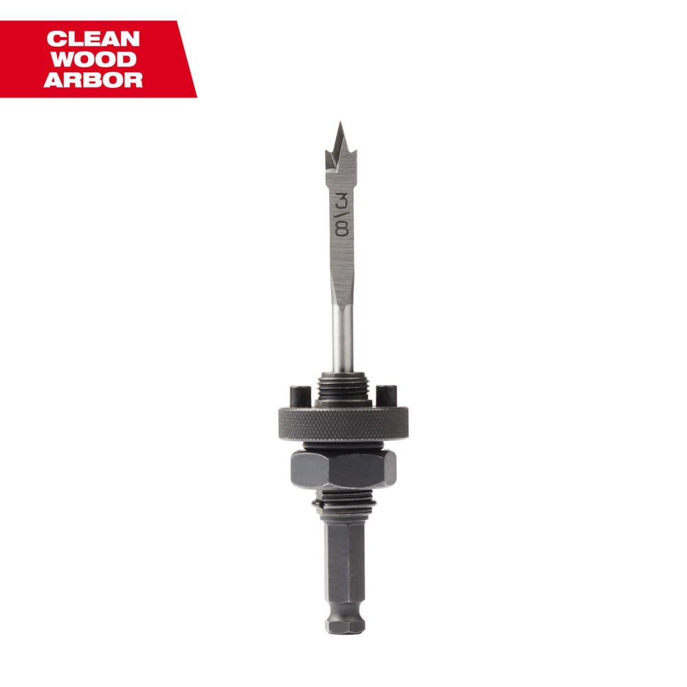 Hole-Cutting Tool Arbors; Tool Compatibility: Milwaukee Big Hawg Hole Saws ; Hole Saw Compatibility: Hole Saws ; Minimum Saw Diameter Compatibility: 0.5in ; Maximum Saw Diameter Compatibility: 20in ; Shank Type: Hex ; Integral Pilot Type: Pilot Drill