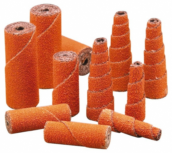 Merit Abrasives 11/2" Long x 1/2" Diam, Ceramic, Full Taper