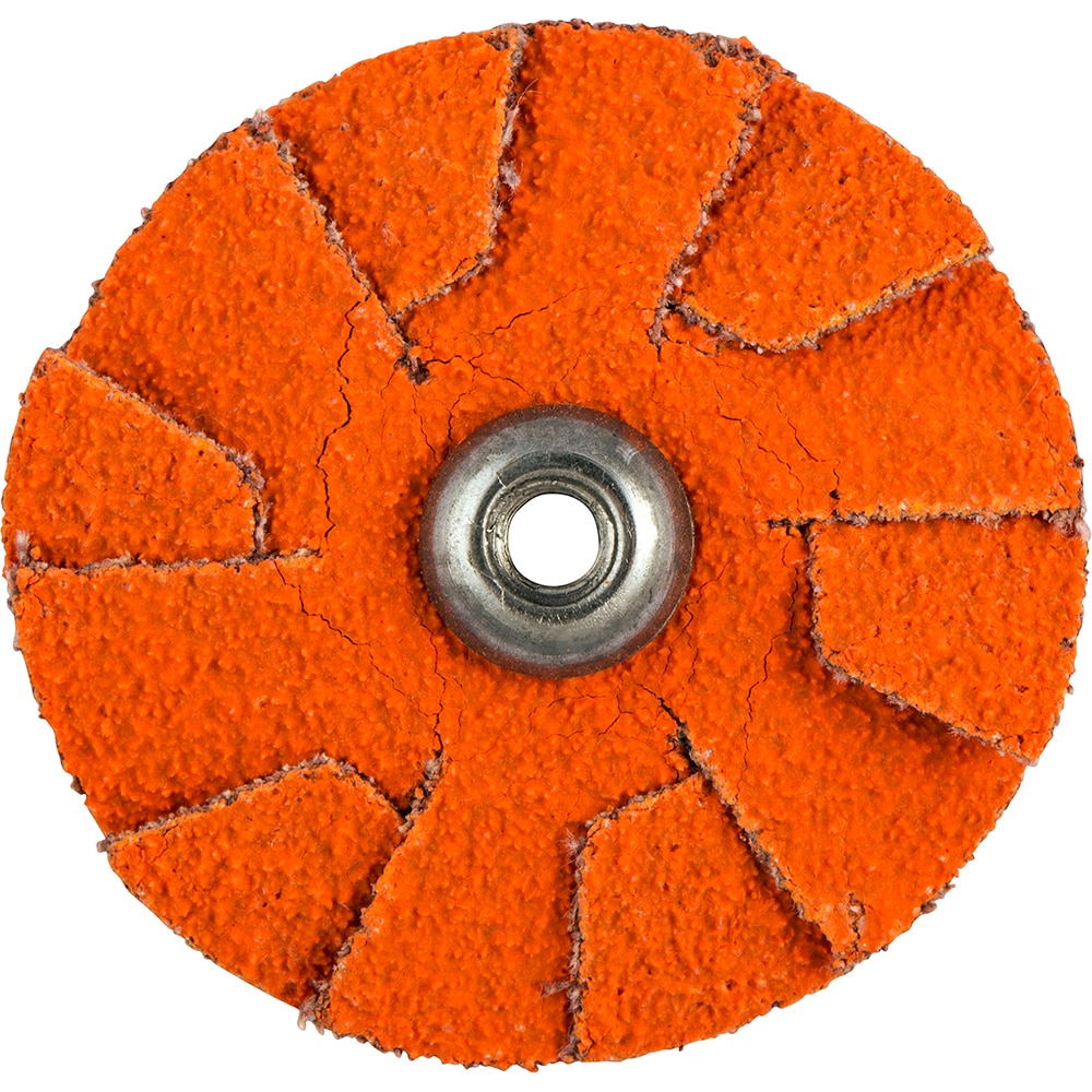 120 Grit, 1-1/2" Diam, Flexible Slotted Overlap Disc