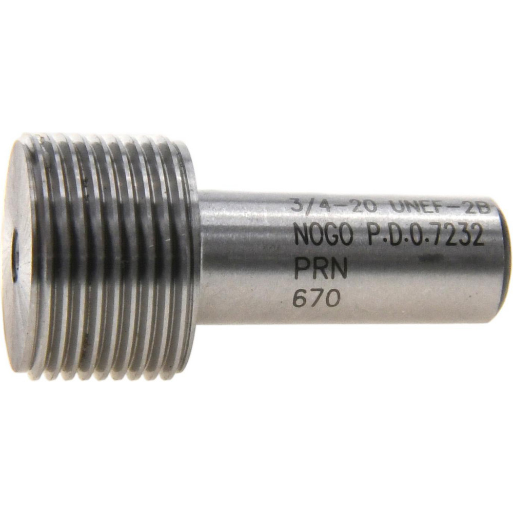 SPI - Plug Thread Gage: 3/4-20 Thread, 2B Class, Single End, No Go ...