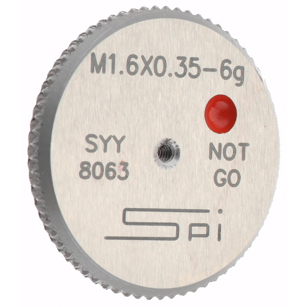 SPI 34-456-4 Threaded Ring Gage: M1.6 x 0.35 Thread, Metric, Class 6G, No Go Image