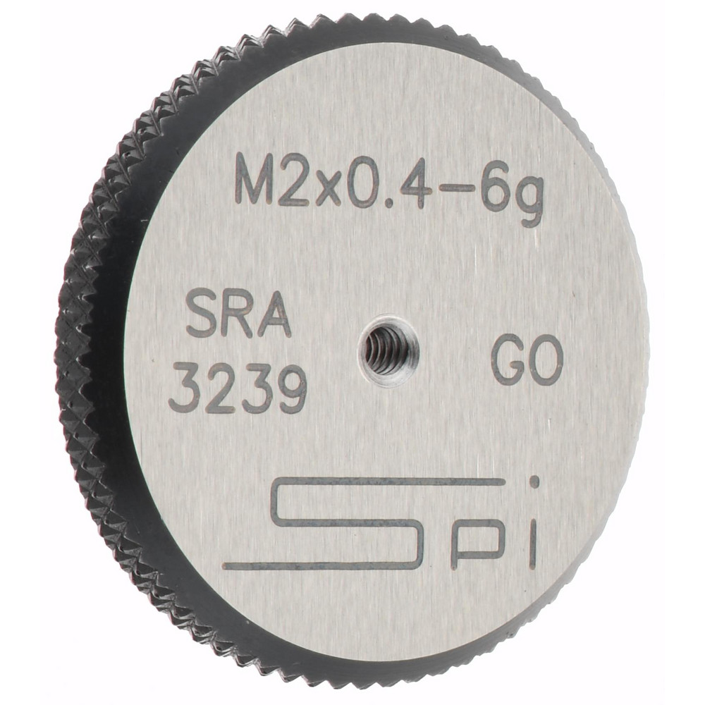 SPI 34-459-8 Threaded Ring Gage: M2 x 0.40 Thread, Metric, Class 6G, Go Image