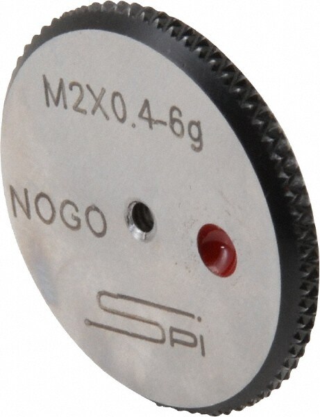 SPI 34-460-6 Threaded Ring Gage: M2 x 0.40 Thread, Metric, Class 6G, No Go Image