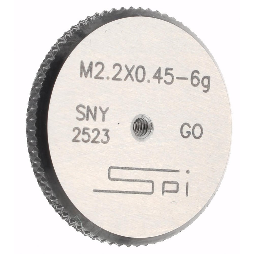 SPI 34-461-4 Threaded Ring Gage: M2.2 x 0.45 Thread, Class 6G, Go Image