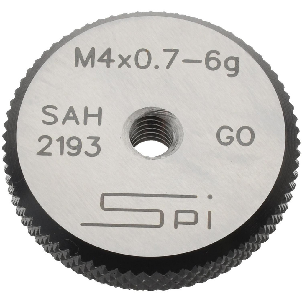 SPI 34-469-7 Threaded Ring Gage: M4 x 0.70 Thread, Metric, Class 6G, Go Image