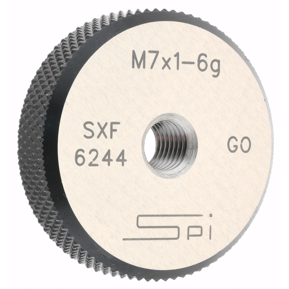 SPI 34-477-0 Threaded Ring Gage: M7 x 1.00 Thread, Metric, Class 6G, Go Image