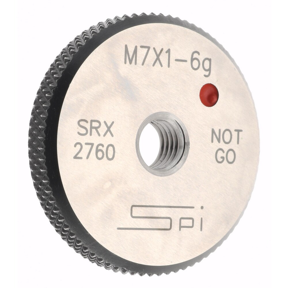 SPI 34-478-8 Threaded Ring Gage: M7 x 1.00 Thread, Metric, Class 6G, No Go Image