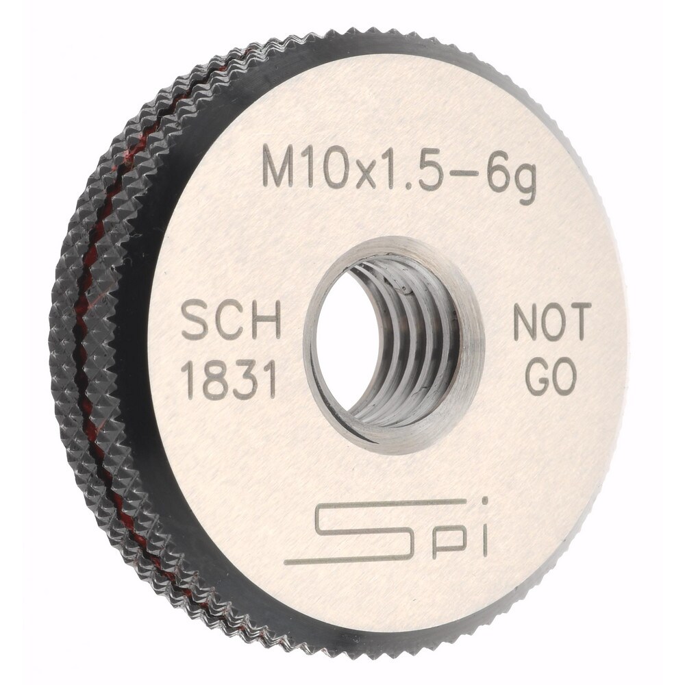 SPI 34-486-1 Threaded Ring Gage: M10 x 1.50 Thread, Metric, Class 6G, No Go Image