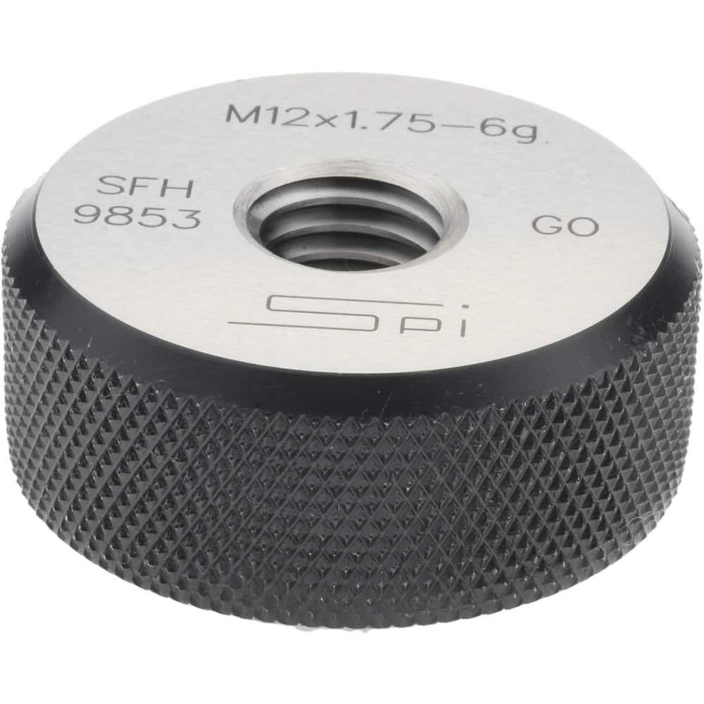 SPI - Threaded Ring Gage: M12 x 1.75 Thread, Metric, Class 6G, Go ...