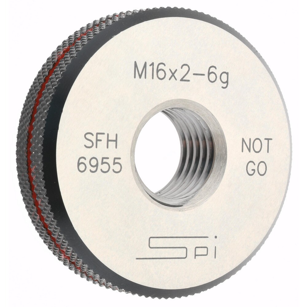 SPI 34-498-6 Threaded Ring Gage: M16 x 2.00 Thread, Metric, Class 6G, No Go Image