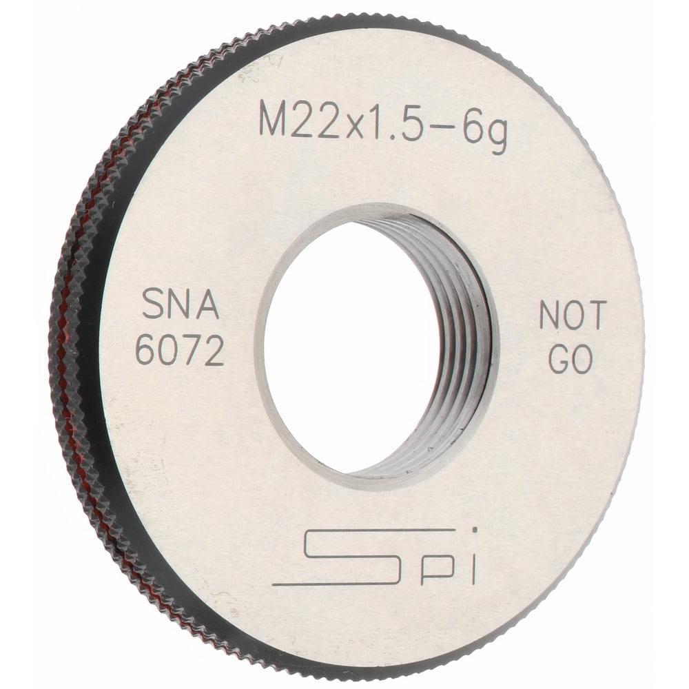 SPI 34-508-2 Threaded Ring Gage: M22 x 1.50 Thread, Metric, Class 6G, No Go Image