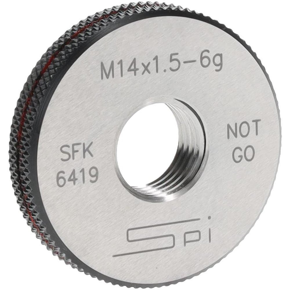 Threaded Ring Gage: M14 x 1.50 Thread, Metric, Class 6G, No Go