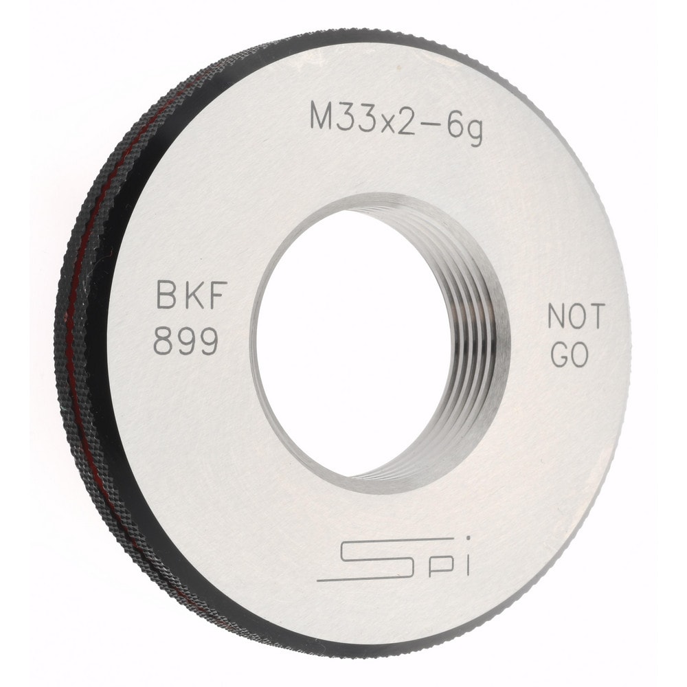 SPI 34-522-3 Threaded Ring Gage: M33 x 2.00 Thread, Metric, Class 6G, No Go Image