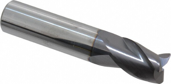 ProMax 106-03224 Corner Radius End Mill: 1/2" Dia, 5/8" LOC, 0.02" Radius, 3 Flutes, Solid Carbide Image