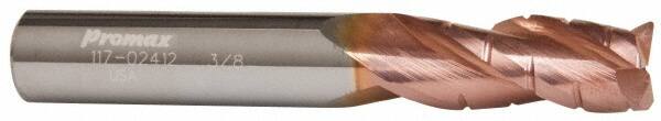 ProMax 117-04812 Corner Radius End Mill: 3/4" Dia, 1-5/8" LOC, 0.03" Radius, 3 Flutes, Solid Carbide 