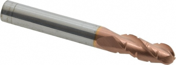 ProMax 122-02012 Ball End Mill: 0.3125" Dia, 0.75" LOC, 3 Flute, Solid Carbide Image