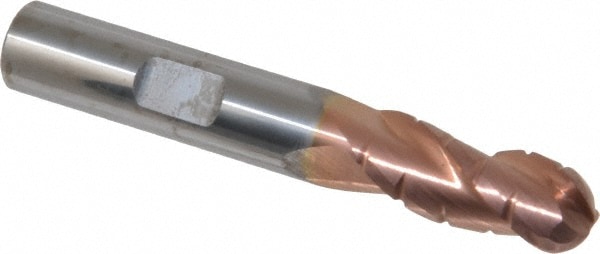 ProMax 122-02412 Ball End Mill: 0.375" Dia, 0.875" LOC, 3 Flute, Solid Carbide Image