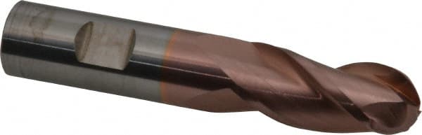 ProMax 122-04812 Ball End Mill: 0.75" Dia, 1.625" LOC, 3 Flute, Solid Carbide 
