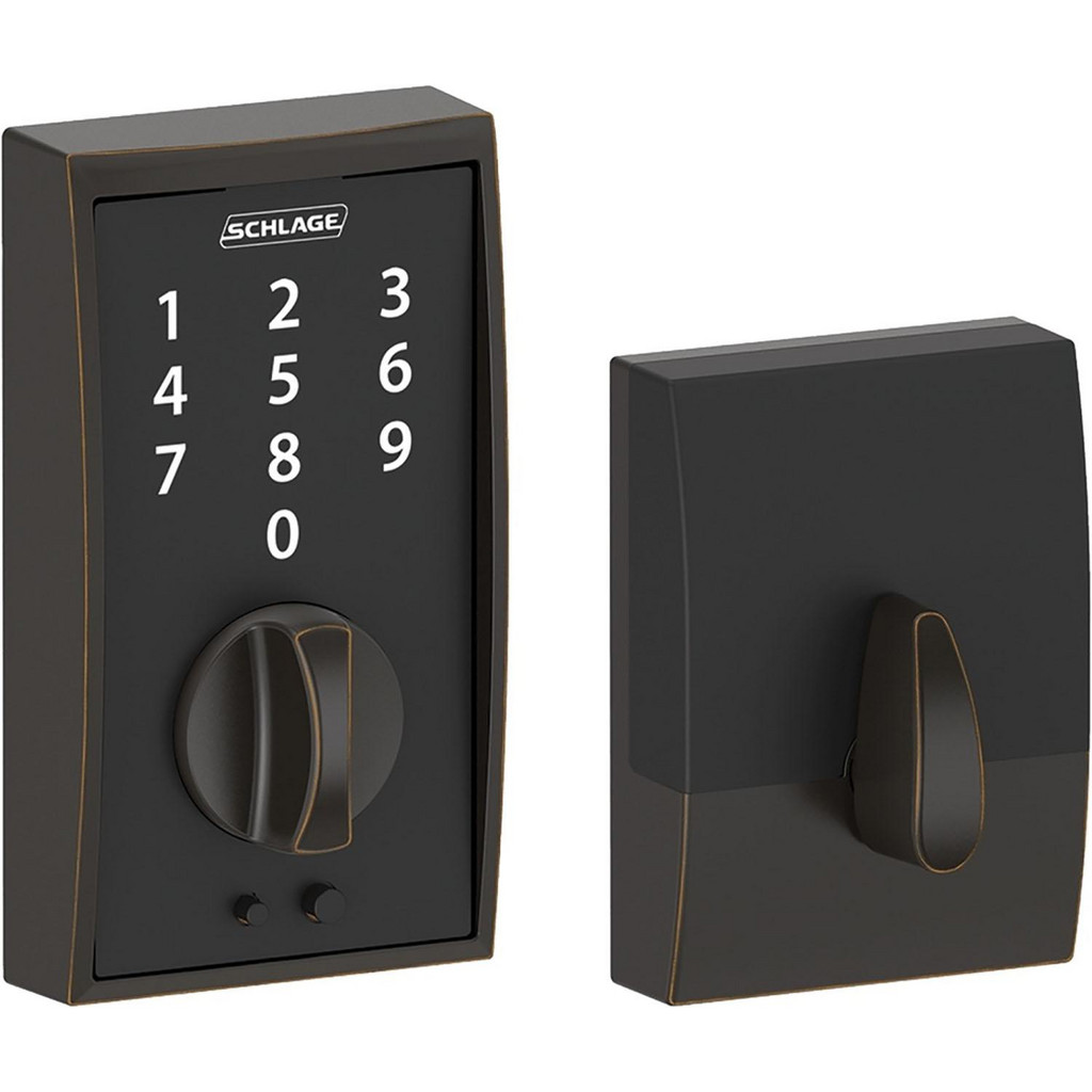 Pushbutton Deadbolt Schlage - Deadbolts: Deadbolt Type: Deadbolt; Lock Type: Push Button ...