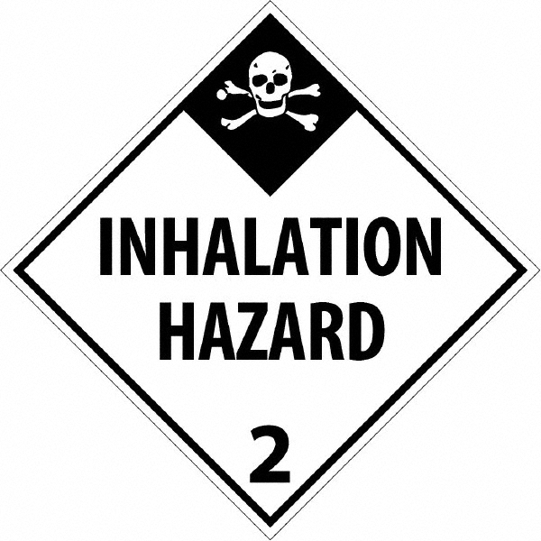 10-3/4" Wide x 10-3/4" High, Rigid Plastic Placard - Black on White, UV Resistant, Chemical Resistant, Graffiti Proof