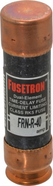 Cooper Bussmann FRN-R-40 Cartridge Time Delay Fuse: RK5, 40 A, 76.2 mm OAL, 20.6 mm Dia Image