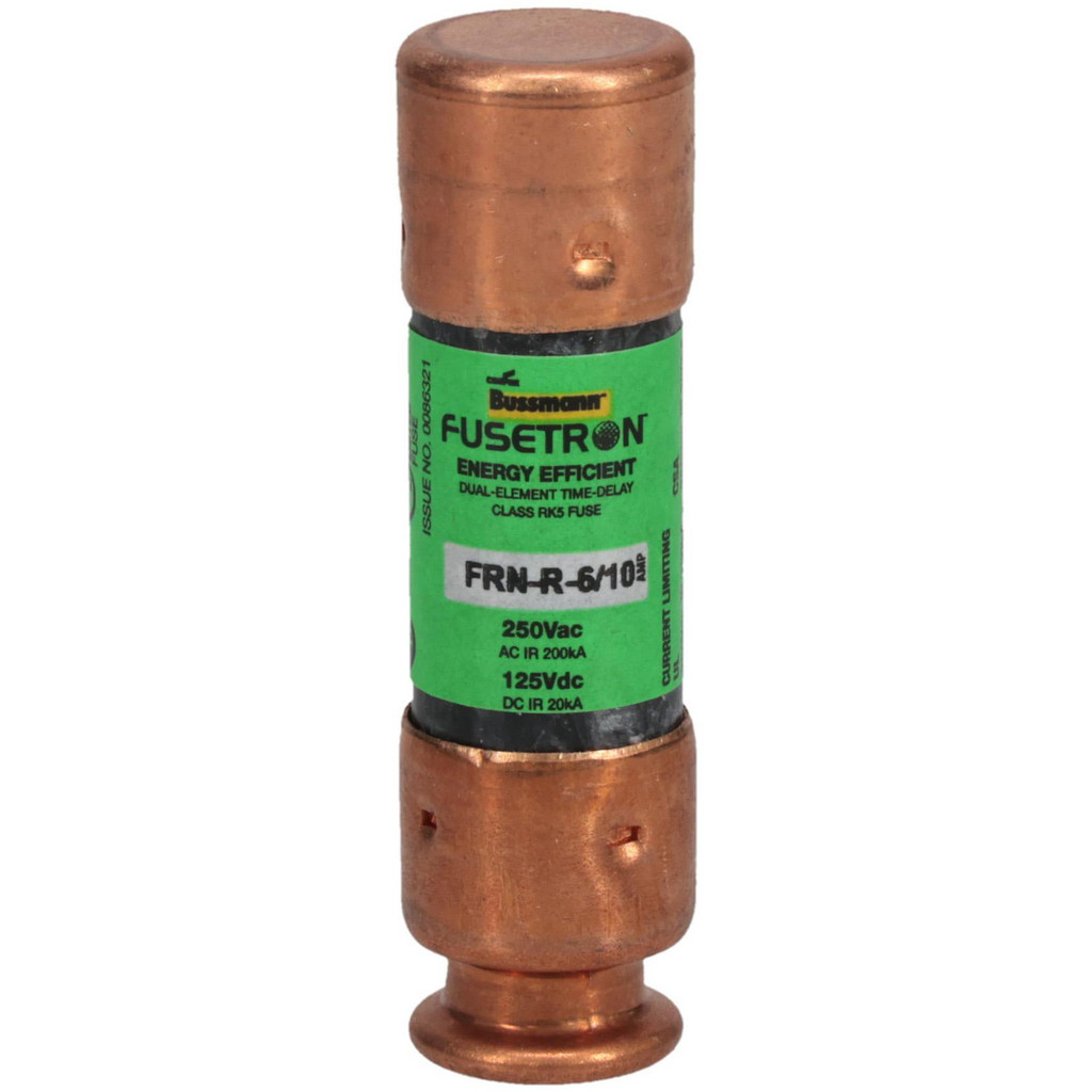 Cooper Bussmann General Purpose Fuse: Time Delay, RK5, 0.6000 A - 2" OAL | Part #FRN-R-6/10