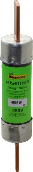 Cooper Bussmann FRN-R-70 Cartridge Time Delay Fuse: RK5, 70 A, 26.9 mm Dia 