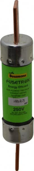 Cooper Bussmann FRN-R-75 Cartridge Time Delay Fuse: RK5, 75 A, 26.9 mm Dia 