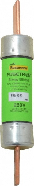 Cooper Bussmann FRN-R-80 Cartridge Time Delay Fuse: RK5, 80 A, 26.9 mm Dia Image