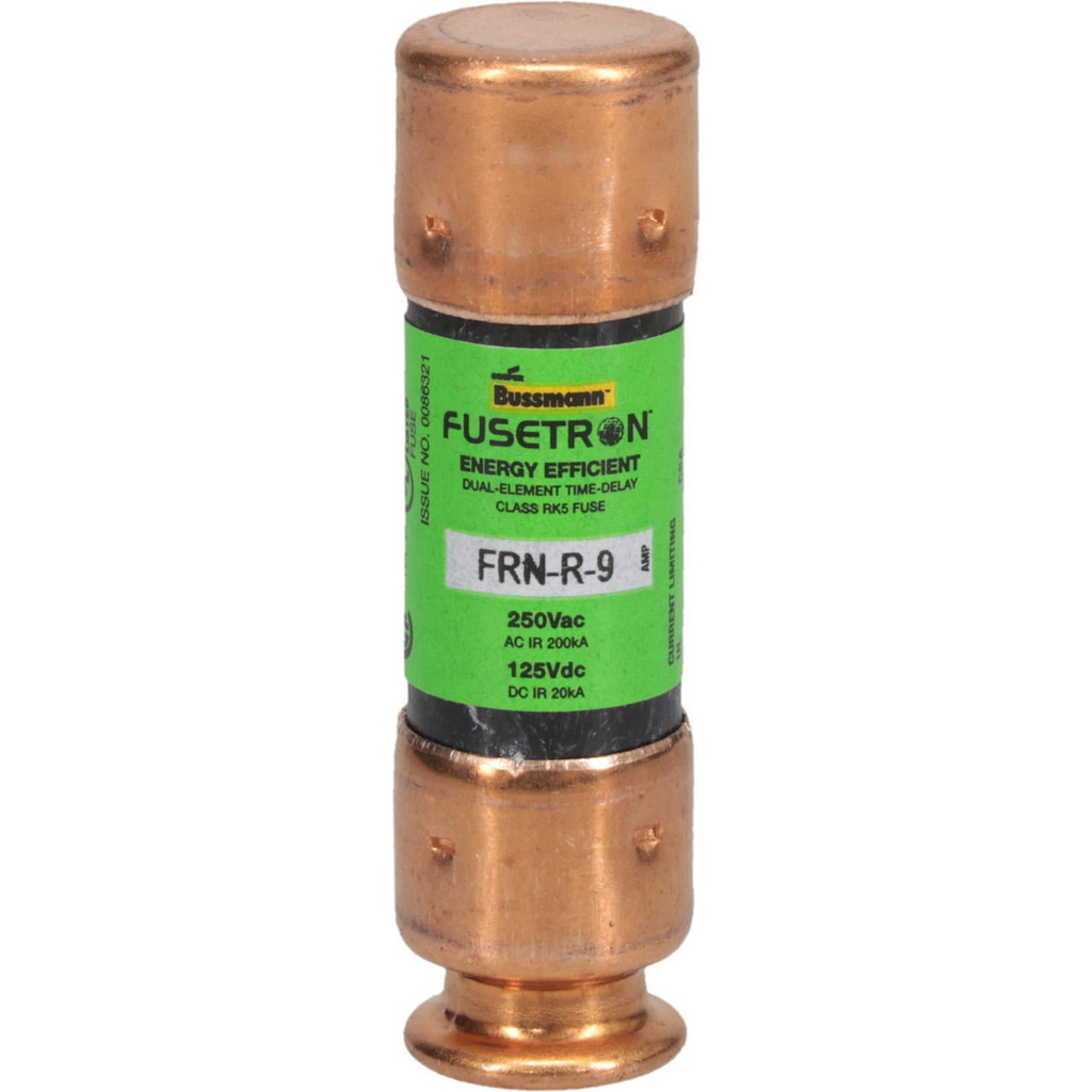 Cooper Bussmann General Purpose Fuse: Time Delay, RK5, 9 A - 2" OAL | Part #FRN-R-9