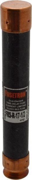 Cooper Bussmann FRS-R-17-1/2 Cartridge Time Delay Fuse: RK5, 17.5 A, 127 mm OAL, 20.6 mm Dia Image