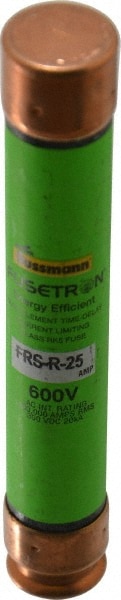 Cooper Bussmann FRS-R-25 Cartridge Time Delay Fuse: RK5, 25 A, 127 mm OAL, 20.6 mm Dia Image