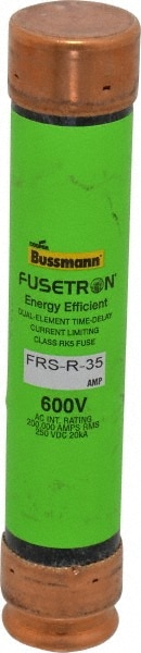 Cooper Bussmann FRS-R-35 Cartridge Time Delay Fuse: RK5, 35 A, 27 mm Dia Image