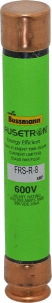 Cooper Bussmann FRS-R-8 Cartridge Time Delay Fuse: RK5, 8 A, 127 mm OAL, 20.6 mm Dia Image