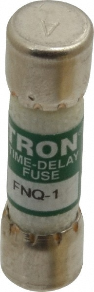 Cooper Bussmann FNQ-1 Cartridge Time Delay Fuse: 1 A, 10.3 mm Dia Image