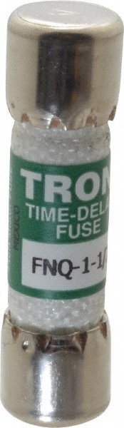 Cooper Bussmann FNQ-1-1/2 Cartridge Time Delay Fuse: 1.5 A, 10.3 mm Dia Image