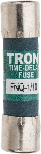 Cooper Bussmann FNQ-1/10 Cartridge Time Delay Fuse: 0.1 A, 10.3 mm Dia Image