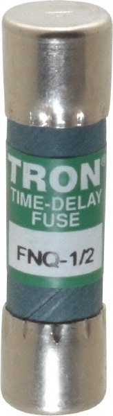 Cooper Bussmann FNQ-1/2 Cartridge Time Delay Fuse: 0.5 A, 10.3 mm Dia Image