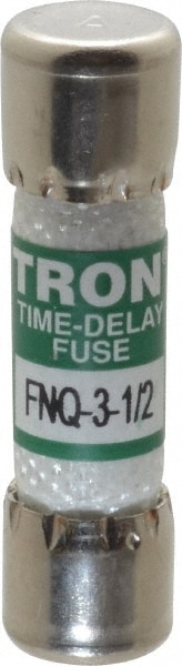 Cooper Bussmann FNQ-3-1/2 Cartridge Time Delay Fuse: 3.5 A, 10.3 mm Dia Image